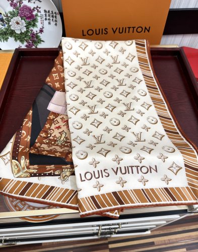 Louis Vuitton Scarves Womens Fashion Scarf with Original Box   
