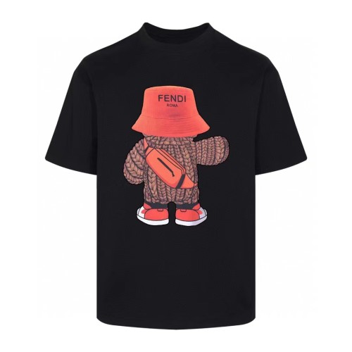 Fendi Luxury Brand Women Mens Short Sleeve T-Shirt   