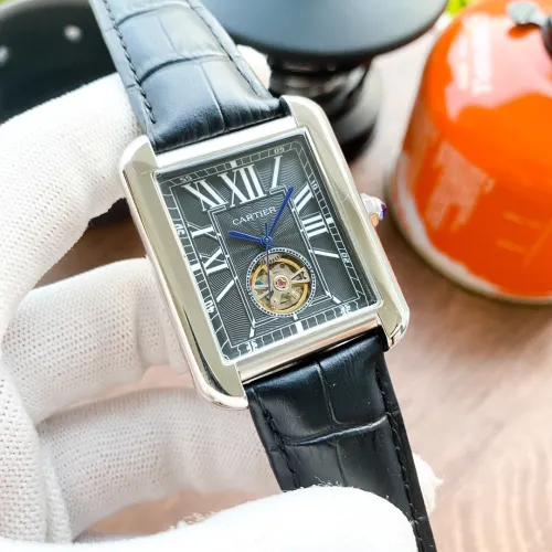 Cartier Mens Watch Luxury Brand Design Fashion Type with Original Box