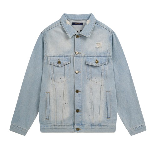 Louis Vuitton Men Womens Jackets Denim Coat Luxury Brand Mens Jackets Top Quality   