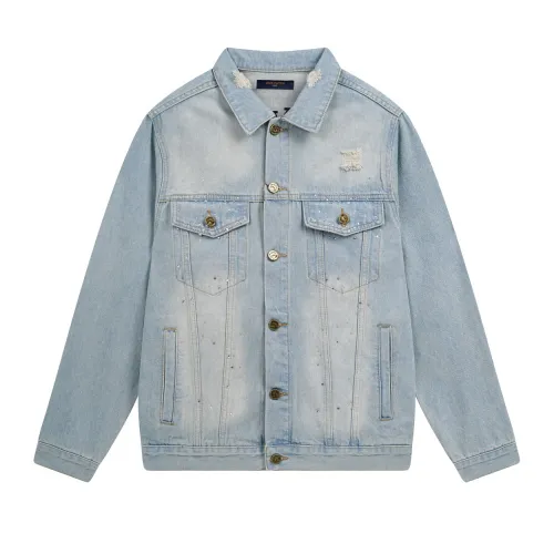Louis Vuitton Men Womens Jackets Denim Coat Luxury Brand Mens Jackets Top Quality   