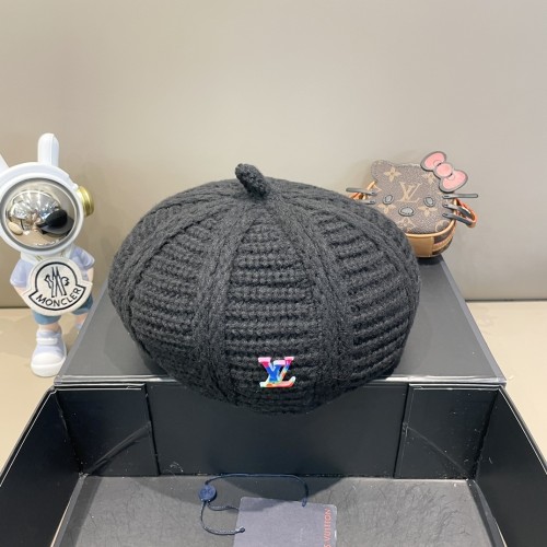 Louis Vuitton Womens Mens Cap Beret Hat Luxury Brand with Original Box  