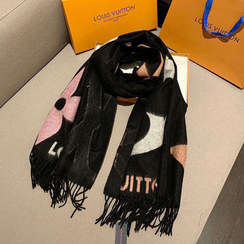 Louis Vuitton Scarves Womens Fashion Scarf Luxury Brand THE ULTIMATE SCARF with Original Box M76383