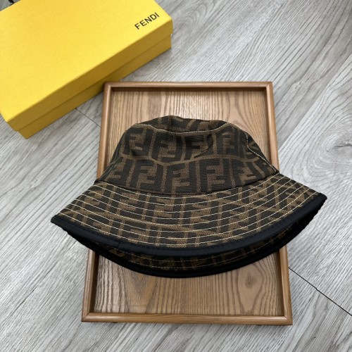 Fendi Men Womens Bucket Hat Luxury Brand Design Fendi Cap with Original Box  