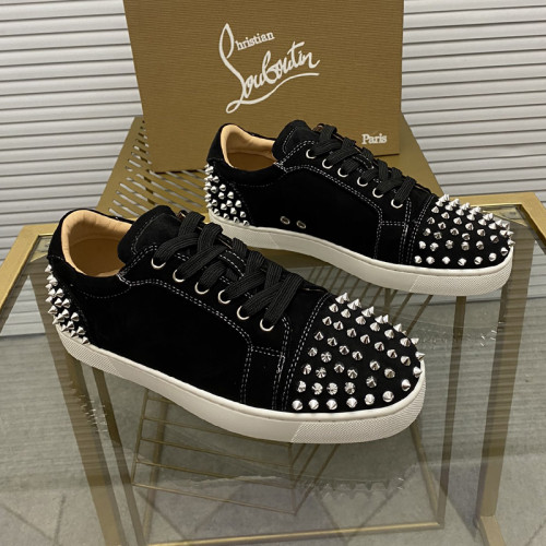 Christian Louboutin Mens Shoes Sneakers Luxury Brand Red Bottom Design Sports Footwears with Original Box