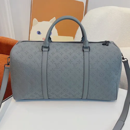 Louis Vuitton Womens and Mens Unisex Bags Luxury Brand LV Keepall Bandoulière 50 Fashion Design Travel Bag