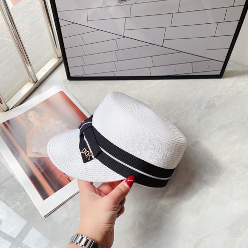 Dior Womens Straw Hat Luxury Brand Design Dior Cap with Original Box  