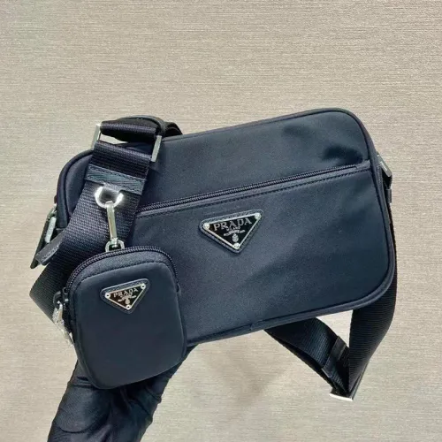 Prada Mens Womens Bags Shoulder Bag Luxury Brand Black Re-Nylon shoulder bag with Original Box 1BC167_RV44_F0002_V_B1M