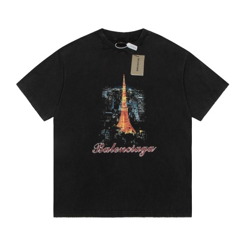 Balenciaga Luxury Brand Women Mens Short Sleeve T-Shirt   