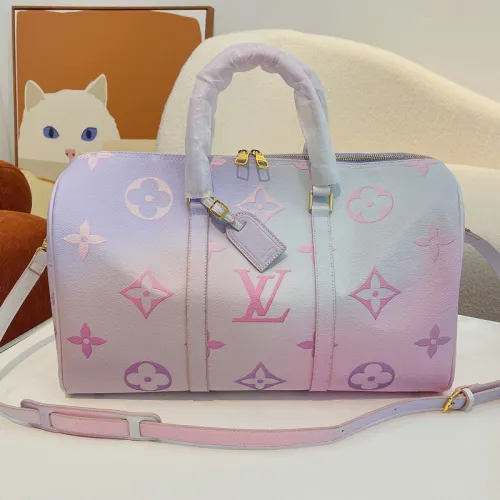 Louis Vuitton Womens and Mens Unisex Bags Luxury Brand LV Keepall Bandoulière 45 Fashion Design Travel Bag