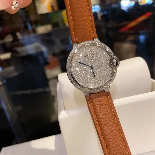 Cartier Womens Watch Luxury Brand Design Fashion Type with Original Box