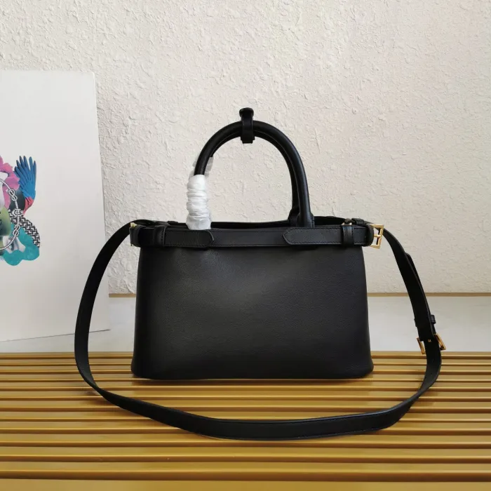 Prada Womens Mens Bags Messenger Handbags Luxury Brand Buckle Small Leather Handbag with Double Belt 1BA418 with Original Box  