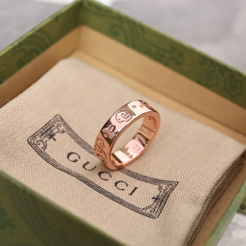 Gucci Luxury Men Womens Ring with Original Box