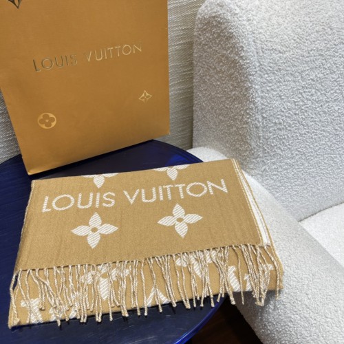 Louis Vuitton Scarves Men Womens Fashion Scarf with Original Box   