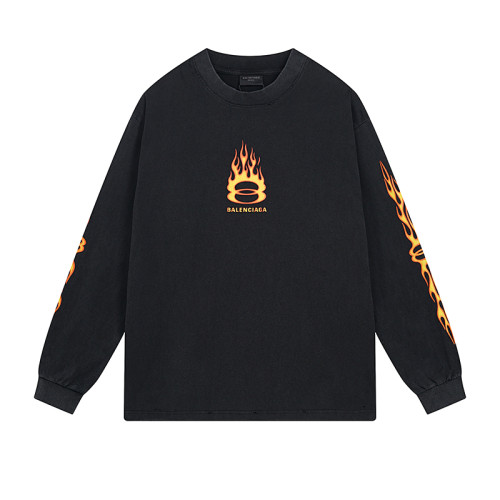 Balenciaga Luxury Brand Women Mens Long Sleeve T-Shirt   