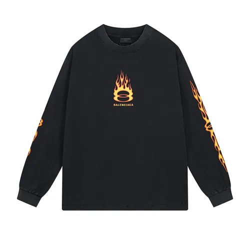 Balenciaga Luxury Brand Women Mens Long Sleeve T-Shirt   