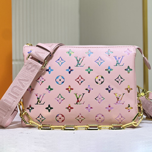 Louis Vuitton Womens Bags Messenger Shoulder Bags Luxury Brand COUSSIN PM M20379 with Original Box Monogram embossed puffy lambskin
