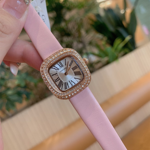 Cartier Womens Watch Luxury Brand Design Fashion Type with Original Box COUSSIN DE CARTIER