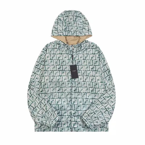Fendi Men Womens Coat Luxury Brand Mens Reversible Hoodie Jacket Top Quality   