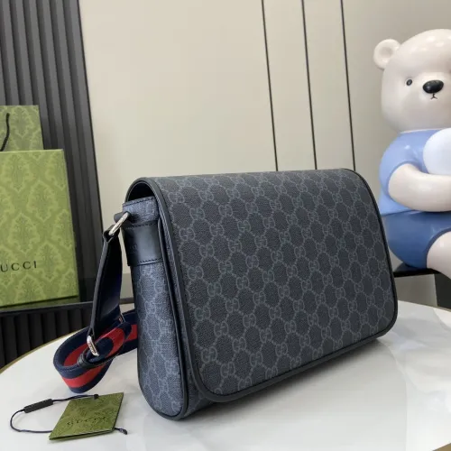 Gucci Mens Bags Crossbody Shoulder Messenger Bags Luxury Brand GG cross-body bag in black GG Supreme 792124 FADJA 1042 with Original Box  