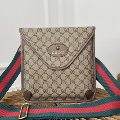 Gucci Mens Womens Fashion Bags Shoulder Bag Luxury Brand Neo Vintage GG medium messenger 598604 9C2VT 8745 with Original Box
