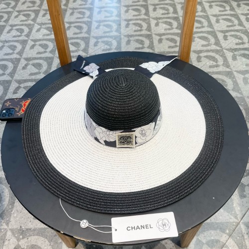 Chanel Womens Hats Luxury Brand Straw Hat with Original Box  