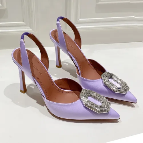 Amina Muaddi Womens Shoes Sandals Slippers Luxury Brand Fashion Pumps for Women with Original Box