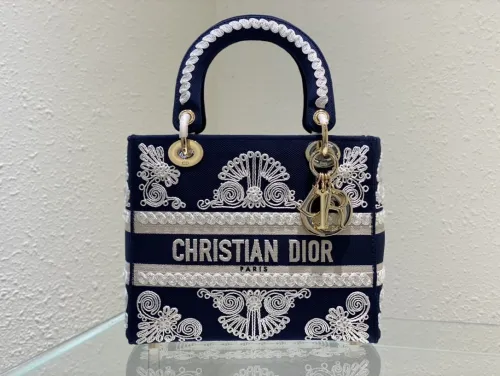 Dior Womens Bags Handbags Luxury Fashion Dior MEDIUM LADY D-LITE BAG with Original Box