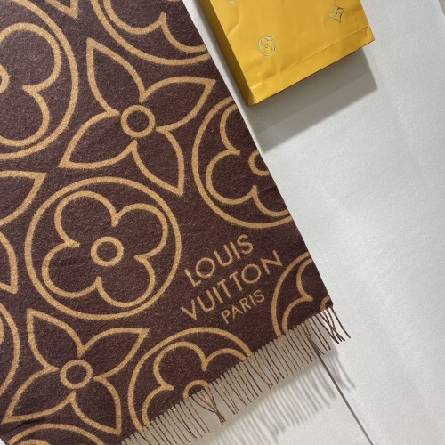 Louis Vuitton Scarves Men Womens Fashion Scarf with Original Box   