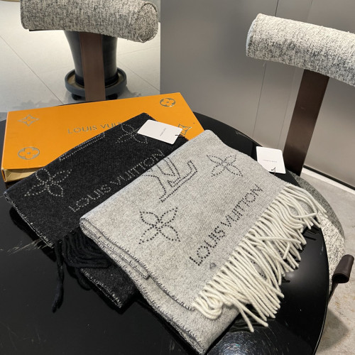 Louis Vuitton Scarves Men Womens Fashion Scarf with Original Box   