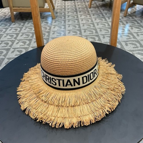 Dior Womens Straw Hat Luxury Brand Design Dior Cap with Original Box  