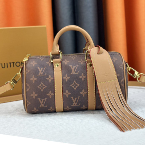 Louis Vuitton Womens and Mens Unisex Bags Luxury Brand LV Keepall Bandoulière 25 Fashion Design Travel Bag  