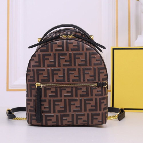 Fendi Womens Bags Shoulder Backpacks Luxury Brand Fendi Zaino Mini Fashion Backpacks for Women with Original Box