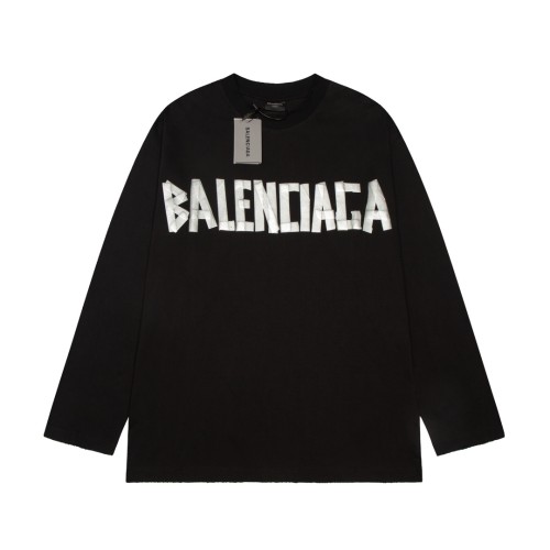 Balenciaga Luxury Brand Women Mens Long Sleeve T-Shirt   