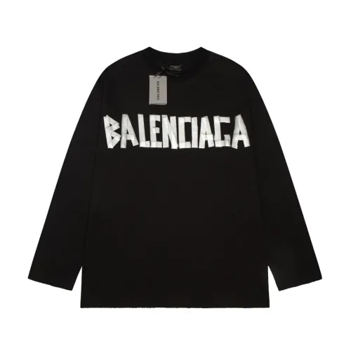Balenciaga Luxury Brand Women Mens Long Sleeve T-Shirt   