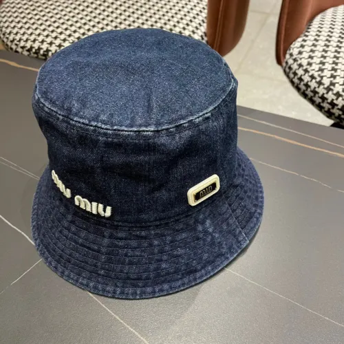 Miumiu Womens Cap Bucket Hat Luxury Brand with Original Box  