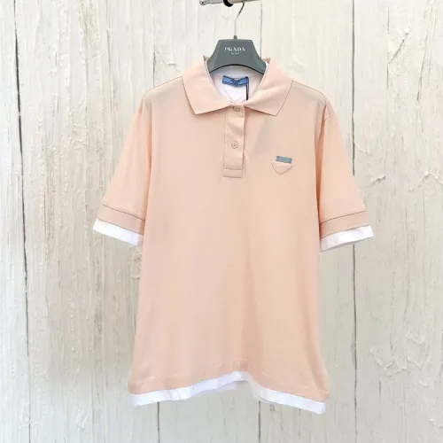 Prada Luxury Brand Womens Short Sleeve T-Shirt Polo Shirt   