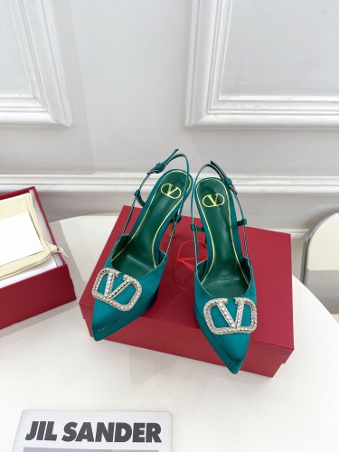 Valentino Garavani Women Fashion Shoes Pumps Luxury Brand Vlogo Signature Calfskin with Original Box 11cm Heel Whatsapp 