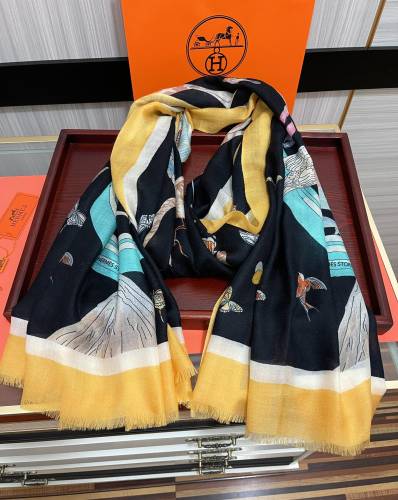 Hermes Scarves Womens Fashion Scarf Shawl 055