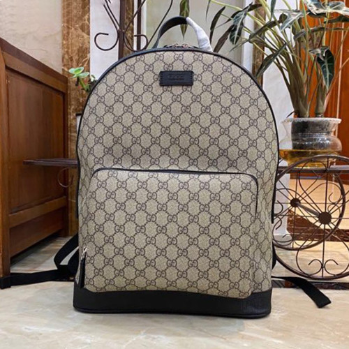 Gucci Womens Mens Fashion Backpacks Luxury Brand GG Supreme Canvas Backpack 406370 KLQAX 9772