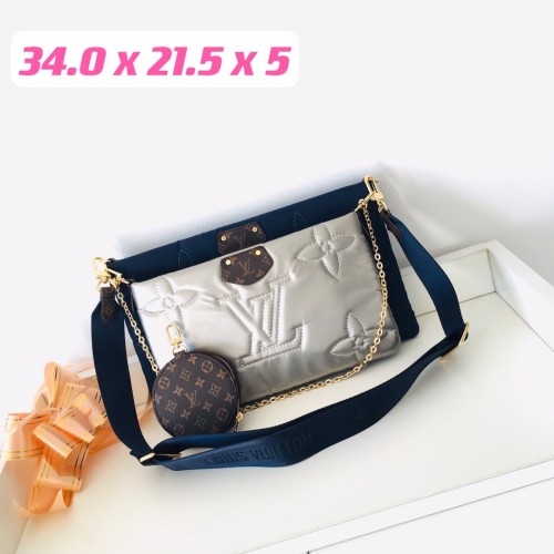 Louis Vuitton Womens Bags Clutch Wallets Luxury Brand Fashion Type Messenger Bags Multi Pochette Accessoires  