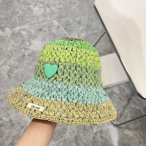 Celine Womens Hats Luxury Brand Design Celine Bucket Hat Straw Hat with Original Box  