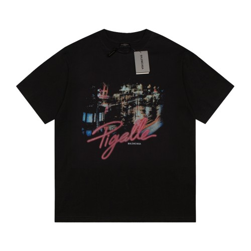 Balenciaga Luxury Brand Women Mens Short Sleeve T-Shirt   