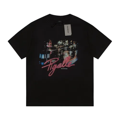 Balenciaga Luxury Brand Women Mens Short Sleeve T-Shirt   