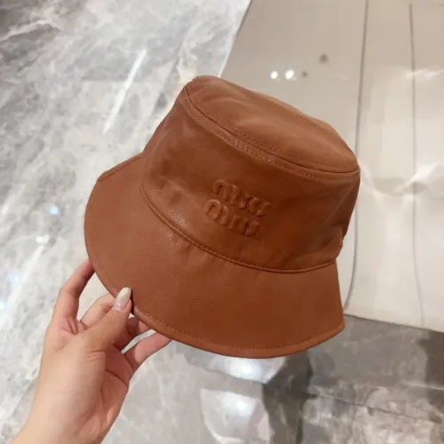 Miumiu Womens Cap Bucket Hat Luxury Brand with Original Box  