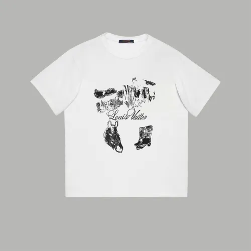 Louis Vuitton Luxury Brand Men Womens Short Sleeve T-Shirt   