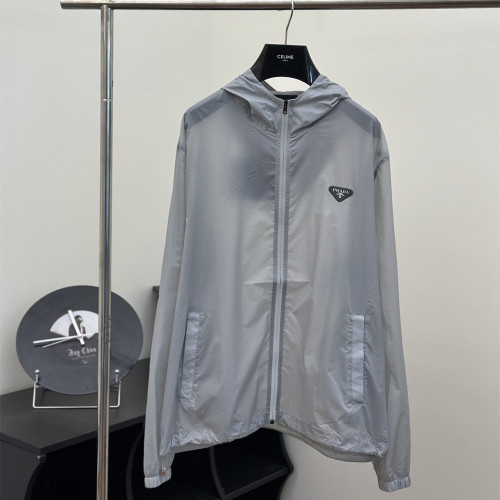 Prada Men Womens Coat Hoodie Jacket Luxury Brand Womens Jackets Top Quality   