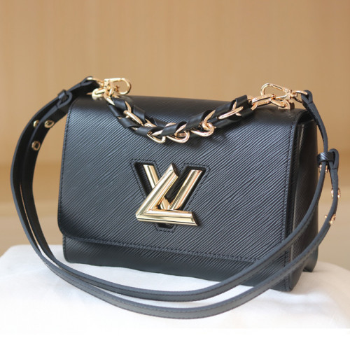 Louis Vuitton Womens Bags Shoulder Messenger Bags Luxury Brand TWIST MM M59887 with Original Box