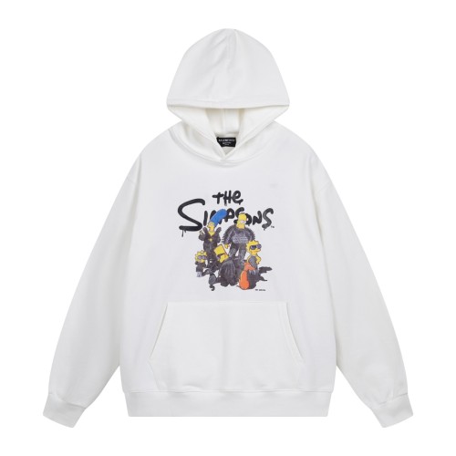 Balenciaga x THE SIMPSONS Womens Mens Long Sleeve Hoodie Sweatshirt Hoodies Luxury Brand Mens Sweatshirt   