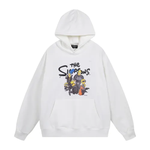 Balenciaga x THE SIMPSONS Womens Mens Long Sleeve Hoodie Sweatshirt Hoodies Luxury Brand Mens Sweatshirt   